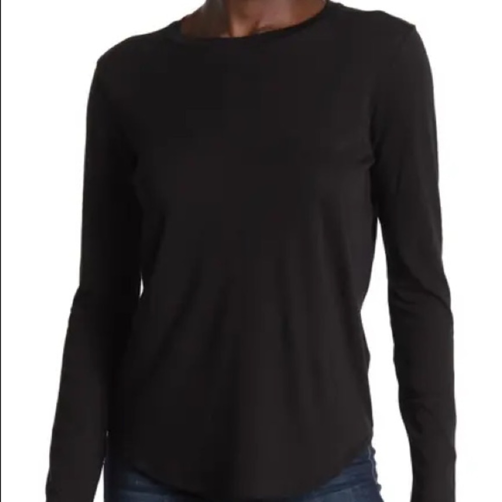Vince Little Boy Long Sleeve Crew Neck Top